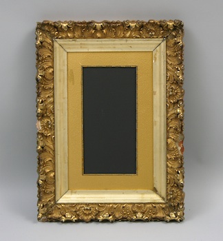 Appraisal: A Highly Ornate Plaster Gilt Frame A wide vintage ornamental