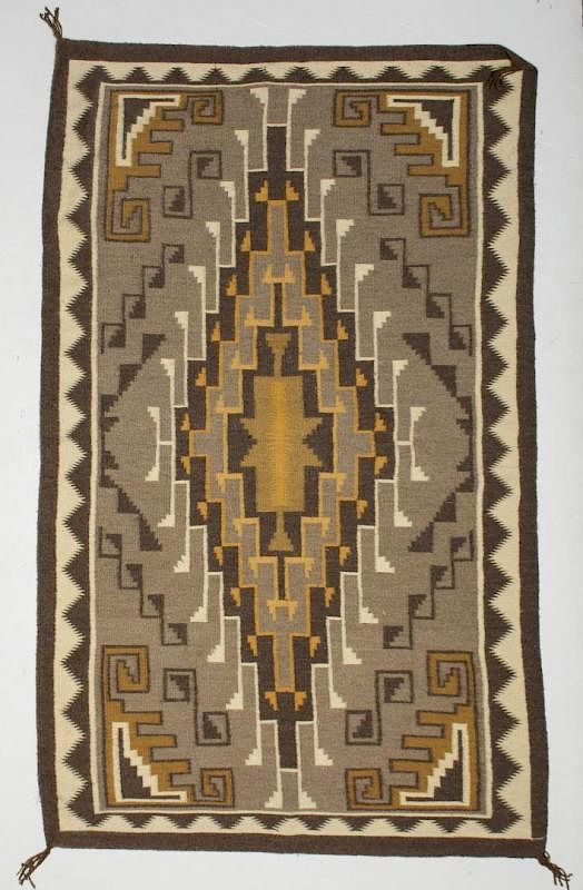 Appraisal: Navajo American Indian Woven Rug ' X ' Native American