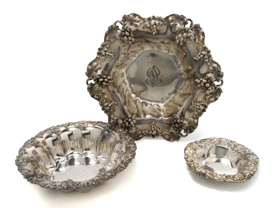 Appraisal: A Group of Two American Sterling Silver Bowls Diameter of