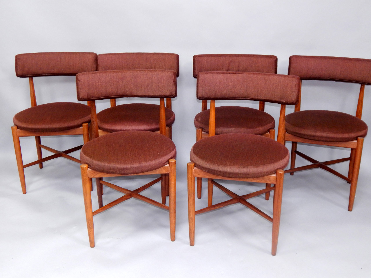 Appraisal: A set of six 'G' plan teak retro style dining