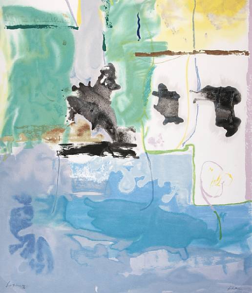 Appraisal: Helen Frankenthaler American born West Wind Screenprint in colors on