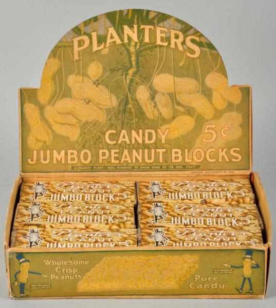 Appraisal: Box of Planters Peanut Jumbo Block Dummy Packages Complete set