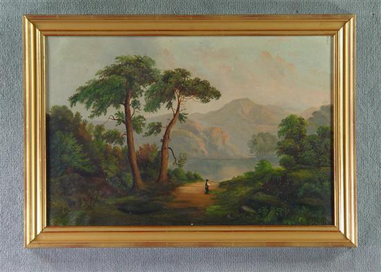 Appraisal: Oil on Canvas Landscape Late th Century Anonymous French school