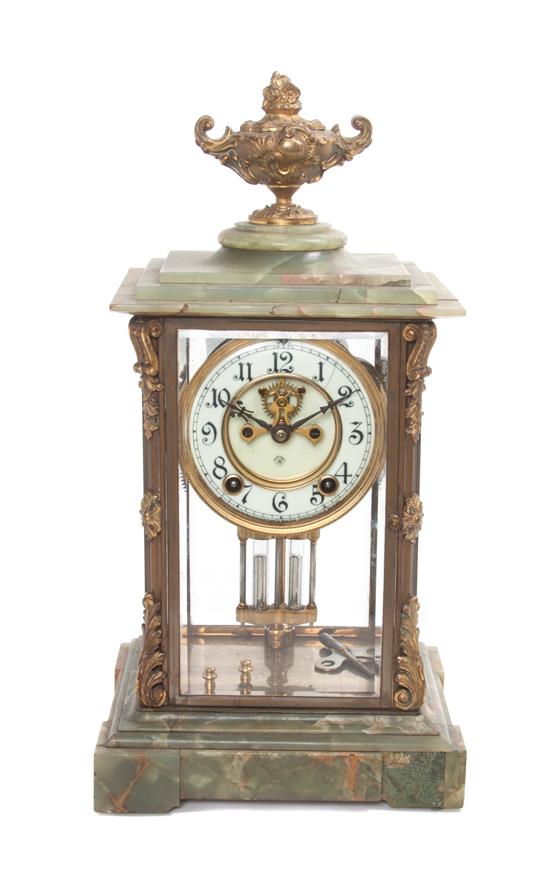 Appraisal: Sale Lot An American Onyx and Gilt Metal Clock ansonia