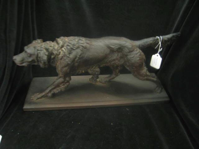 Appraisal: Victorian Metal Statue of a Pointer