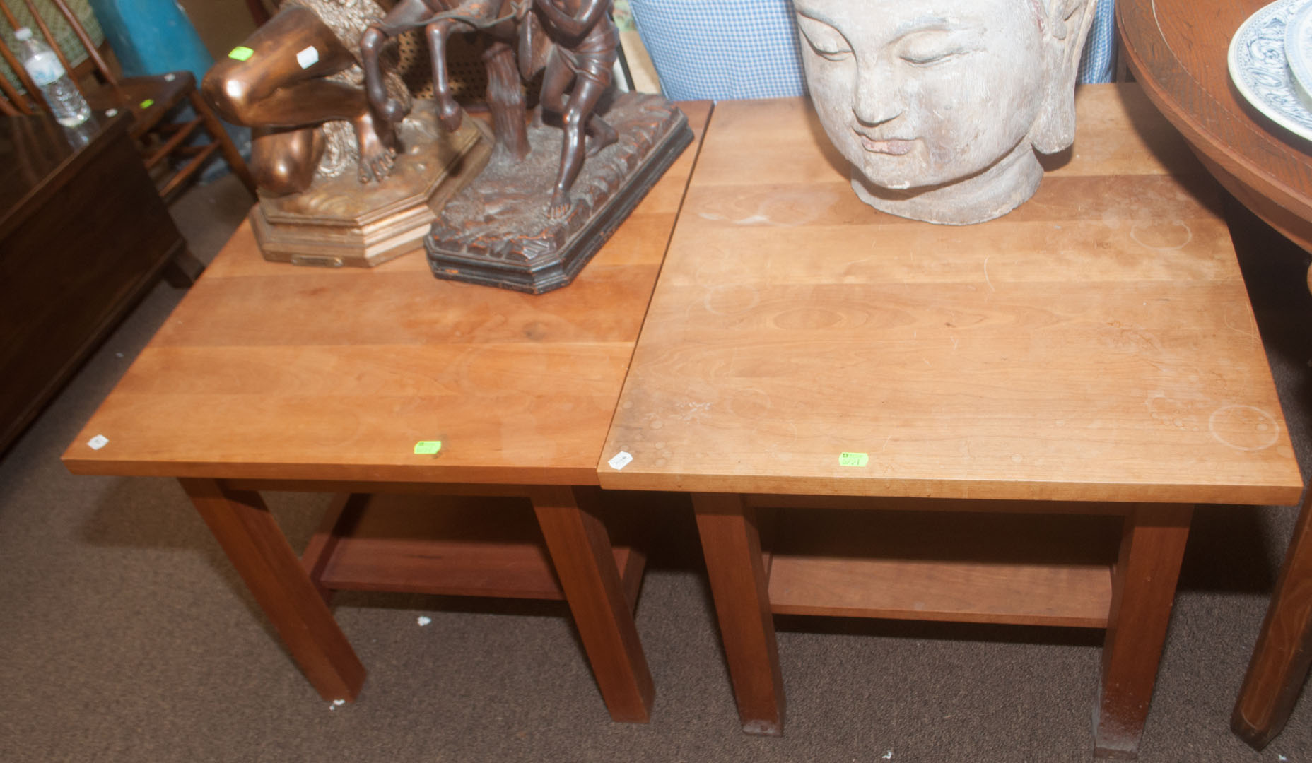 Appraisal: Pair of contemporary coffee tables