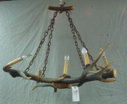 Appraisal: Light Antler Chandelier Dimensions x h