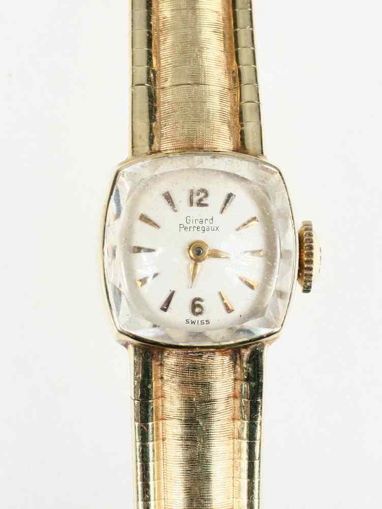 Appraisal: LADY'S WRISTWATCH - One K yellow gold Girard Perregaux wristwatch