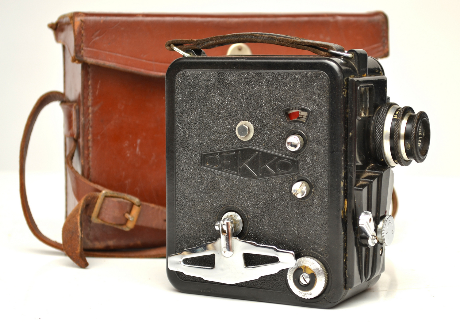 Appraisal: A LEATHER CASED DEKKO MOVIE CAMERA AND LIGHT METER