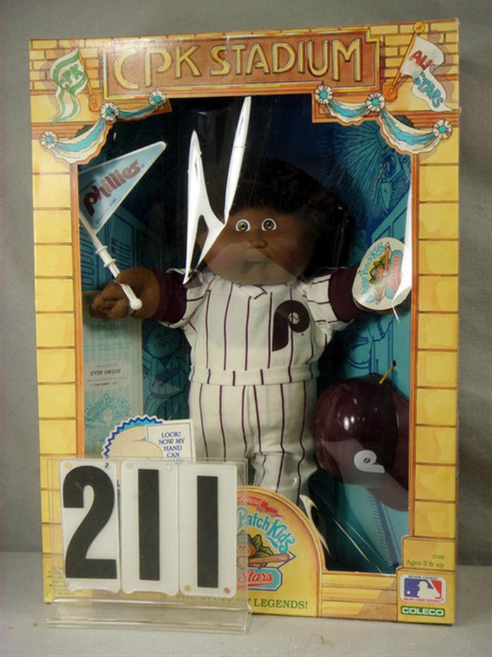 Appraisal: Cabbage Patck Kids All Stars Phillies Doll Black Baseball Boy