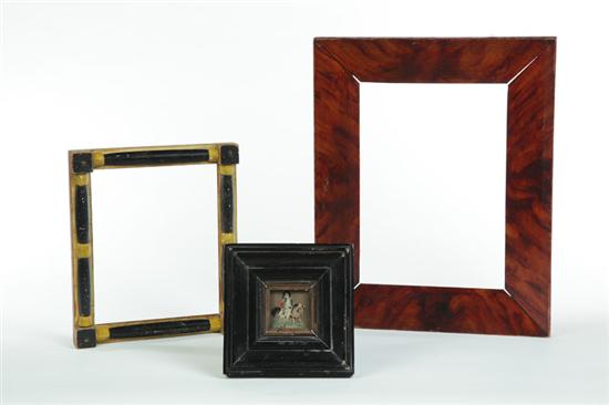 Appraisal: TWO FRAMES AND A NEEDLEWORK American nd half- th century