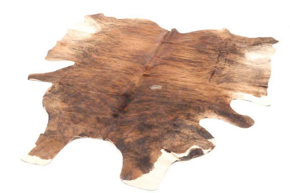 Appraisal: Dark Brown Brindle Tiger Striped Premium Cowhide This is an