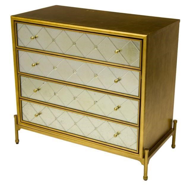 Appraisal: New Cynthia Rowley for Hooker Furniture four-drawer Harlequin accent chest