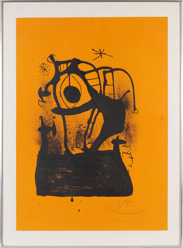 Appraisal: MIRO Joan Spanish - ''Le Magnetiseur Orange'' Lithograph '' x