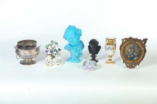 Appraisal: GROUP OF ITEMS European late th-early th century Three porcelain