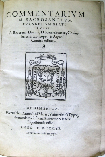 Appraisal: SOARES JO O Bishop of Coimbra Commentarium in sacrosanctum Evangelium