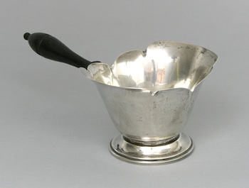 Appraisal: A Sterling Silver Porringer American th Century Hallmarked on the