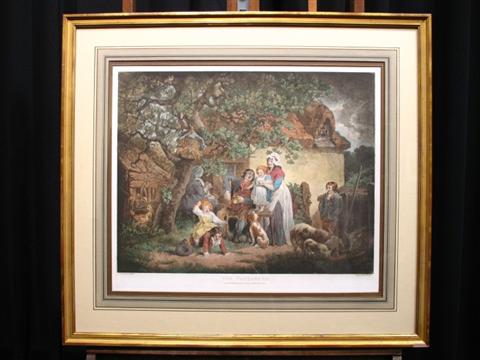 Appraisal: AFTER GEORGE MORLAND BRITISH - A GROUP OF THREE PRINTS