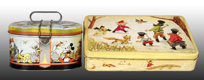 Appraisal: Lot of Walt Disney Foreign Made Character Tins Description ''