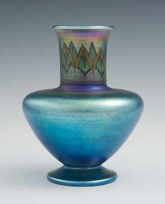 Appraisal: A Rare Tiffany Favrile Tel El Amarna Vase with Egyptian