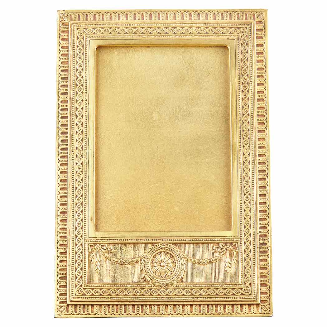 Appraisal: Tiffany Studios Gilt-Bronze Photograph Frame Circa - In the Adam