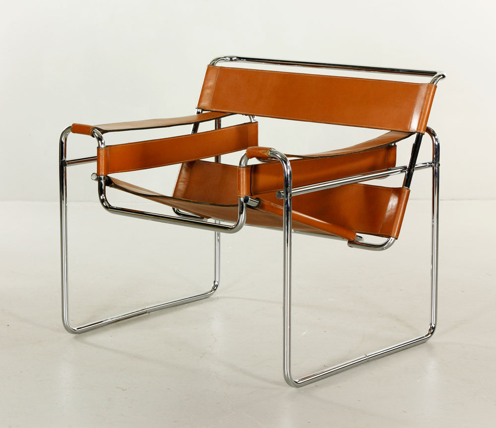 Appraisal: - Marcel Breuer Wassily Chair Marcel Breuer Wassily chair imported