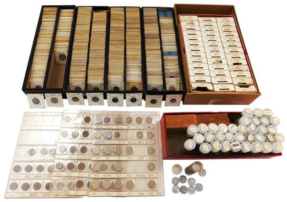 Appraisal: COINS Approximately Canadian Nickels - G-UNC including nickels in tube