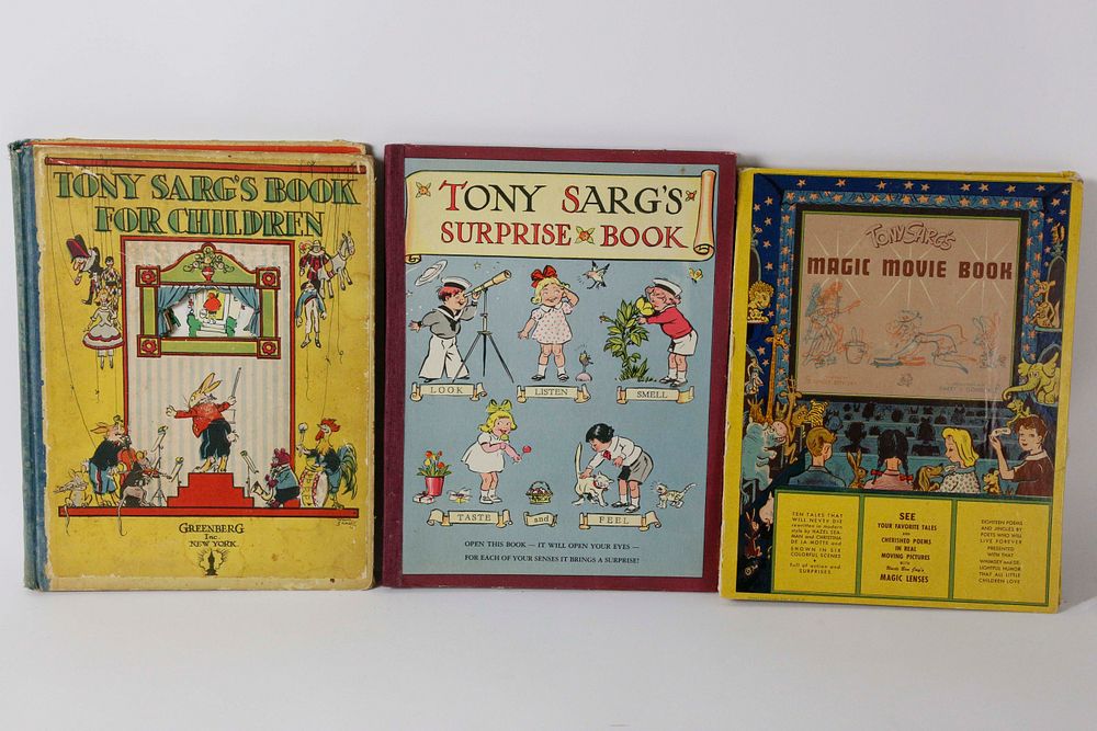 Appraisal: Three Vintage Tony Sarg Illustrated Children's Books Three Vintage Tony