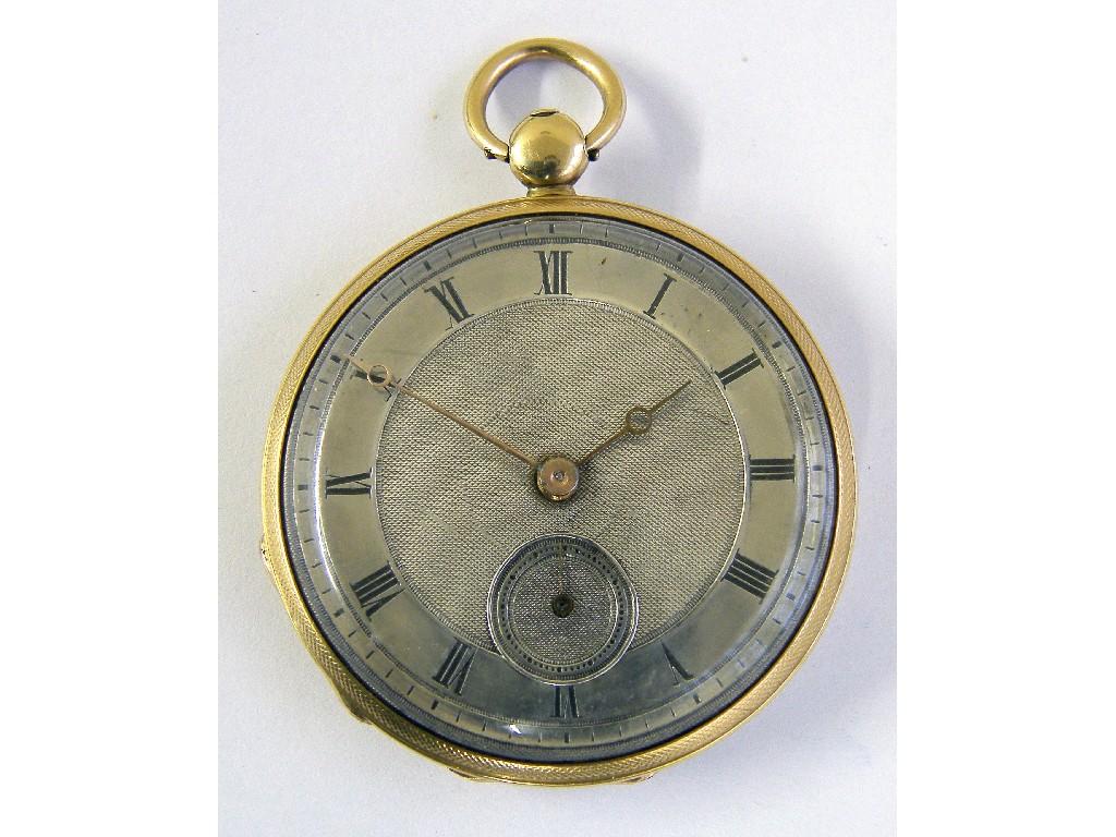 Appraisal: Silver fusee lever pocket watch hallmarked London the movement signed