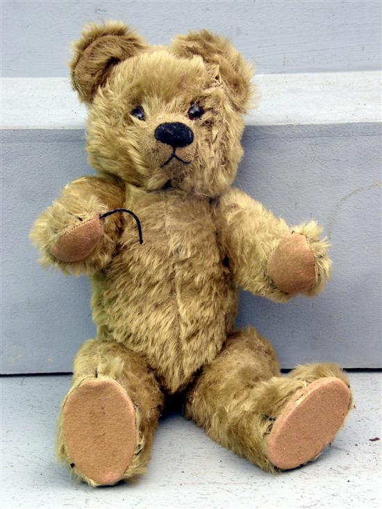 Appraisal: Early twentieth century plush blonde teddy bear h in