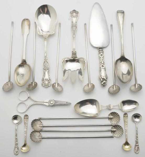 Appraisal: A Gorham Silver King George Pattern Salad Set The fork