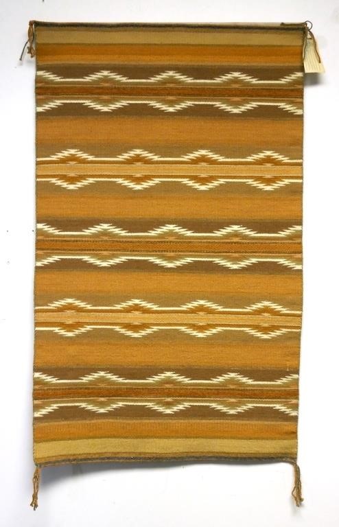 Appraisal: Navajo rug Wide Ruins by Bah Yazzie Ashley This tightly