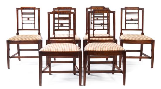 Appraisal: Sale Lot A Set of Six George III Mahogany Dining