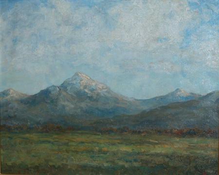 Appraisal: Winfield Scott Clime American - Mountain Landscape Estimate -