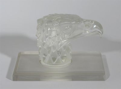 Appraisal: Tete d'Aigle' no a Lalique clear and frosted glass car