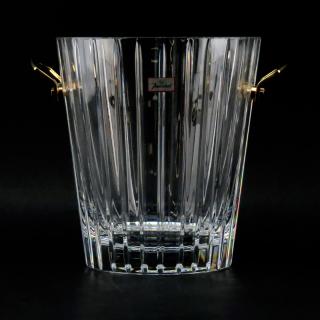 Appraisal: Baccarat Crystal Champagne Cooler with Gilt Handles in Original Box