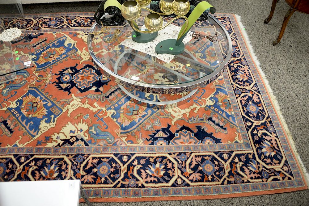 Appraisal: Heriz Oriental carpet ' x ' Heriz Oriental carpet '