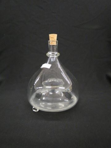 Appraisal: Antique Glass Fly Catcher footed excellent