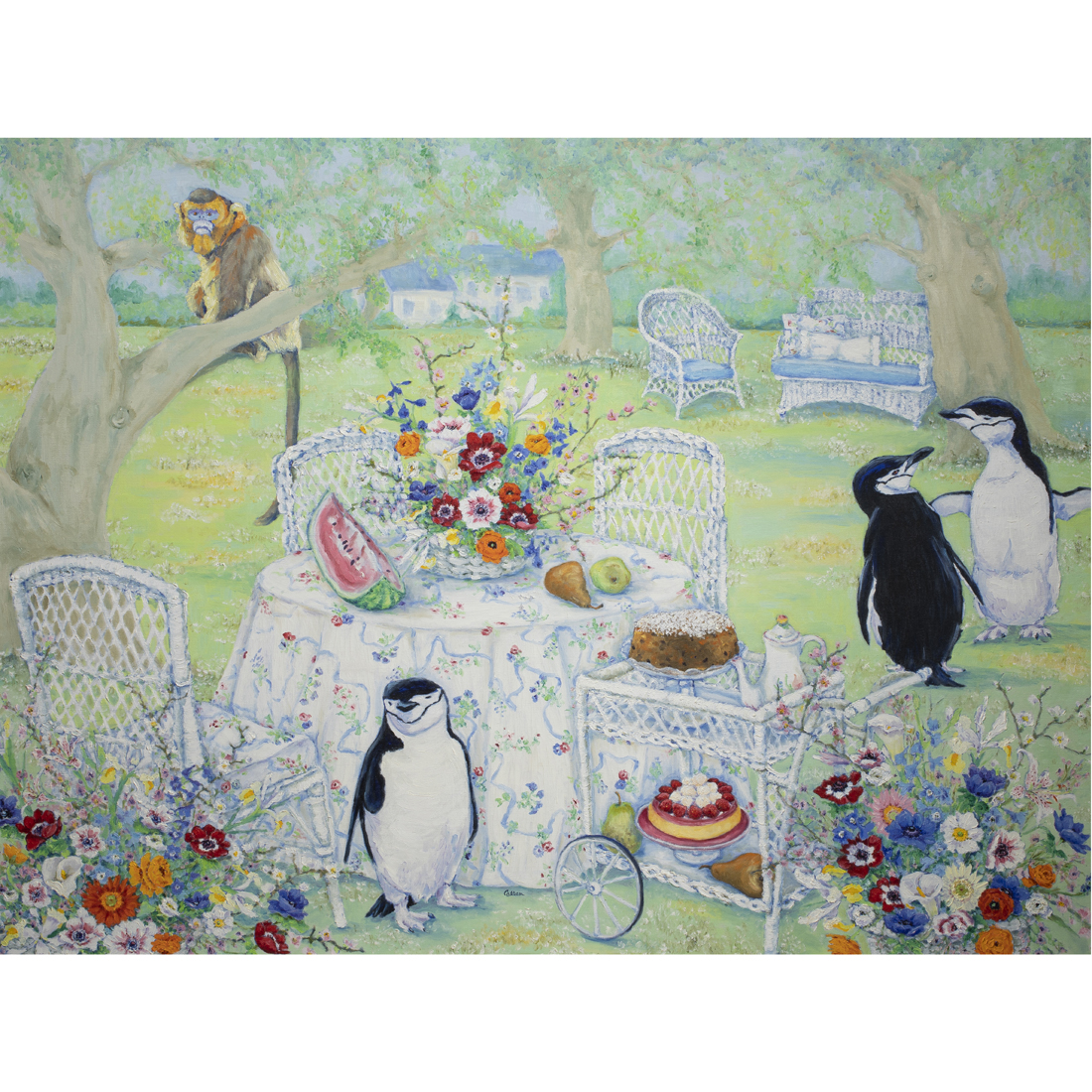 Appraisal: PAINTING EUGENIA CALLAN Eugenia Marie Callan American - Garden Party