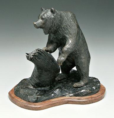 Appraisal: Carl Wagner bronze quot No Foolin quot standing grizzly bear