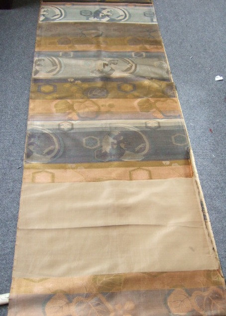 Appraisal: A length of Chinese silk brocade th century embroidered with