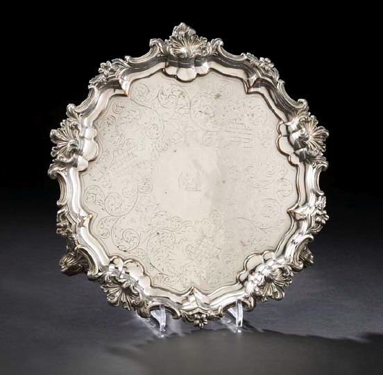 Appraisal: Good Victorian Silverplate Salver third quarter th century by Cresswick