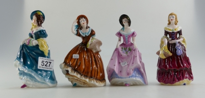 Appraisal: A collection of Coalport lady figures