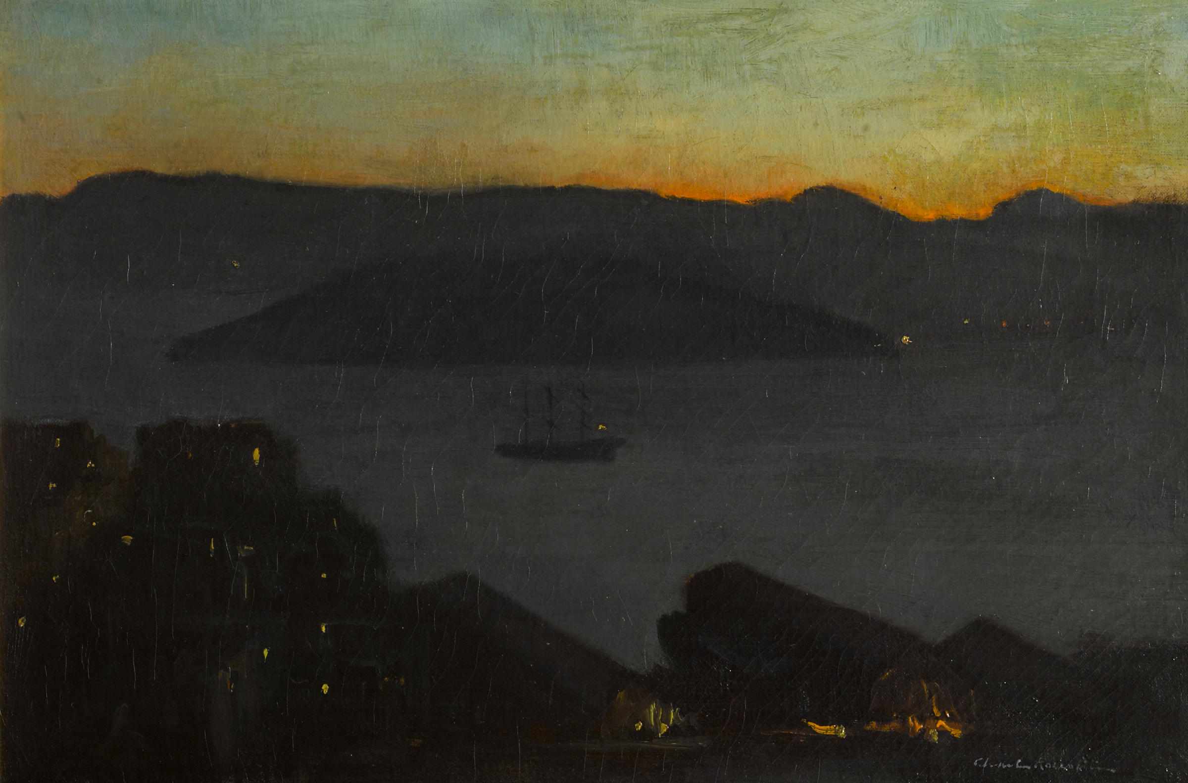 Appraisal: Charles Rollo Peters American - Dawn on San Francisco Bay