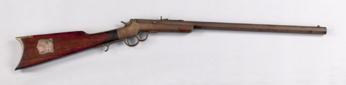 Appraisal: Frank Wesson caliber rifle with silver presentation plaque presented to