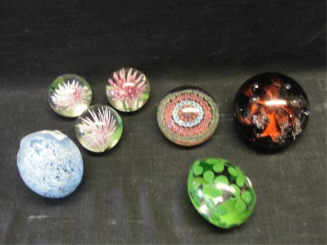 Appraisal: Lot of Assorted Glass Paperweights From a Pleasantville NY storage