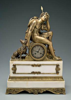 Appraisal: Louis PhiIippe ormolu mounted shelf clock bronze pediment with classical