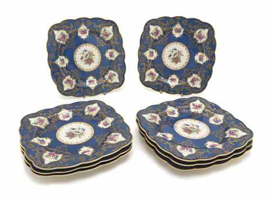 Appraisal: A Set of Eight Bavarian Royal Bayreuth Dessert Plates each