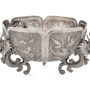 Appraisal: A Chinese Export Silver Bowl MARK OF HUNG CHONG CANTON