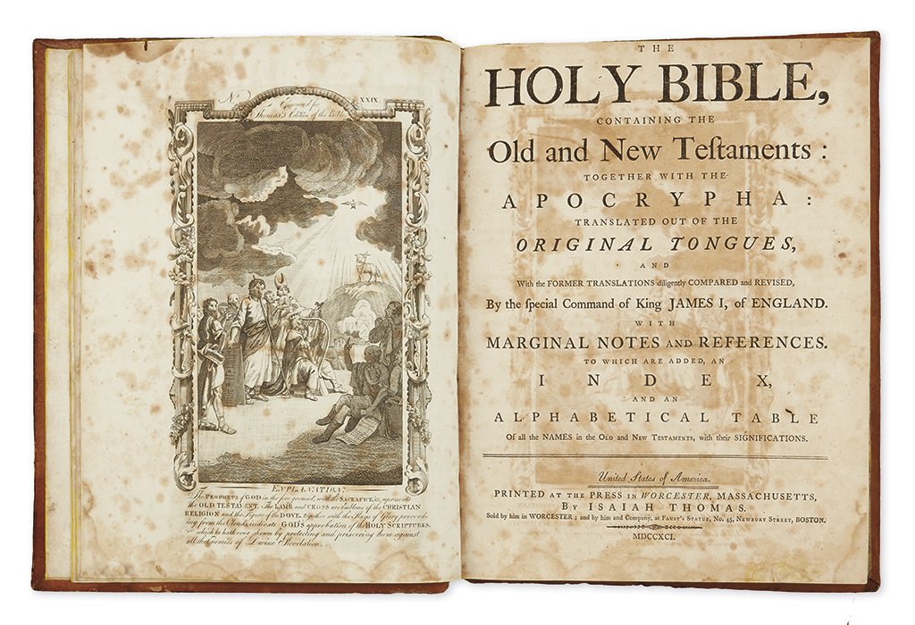 Appraisal: BIBLE IN ENGLISH The Holy Bible Containing the Old and